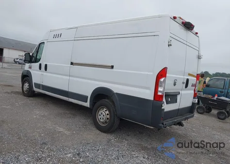 2018 Ram Promaster 3500 Cargo Van High Roof 159 Wb Ext from USA, damaged, VIN 3C6URVJG9JE158739